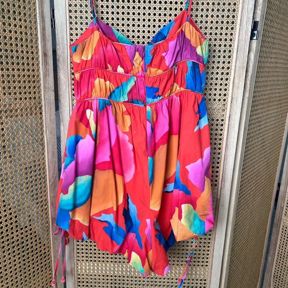 FARM Rio Colorful Abstract Playsuit - Picture 4 of 4